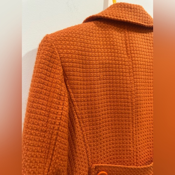 Rafaella Women's Orange Textured Blazer - Picture 7 of 8